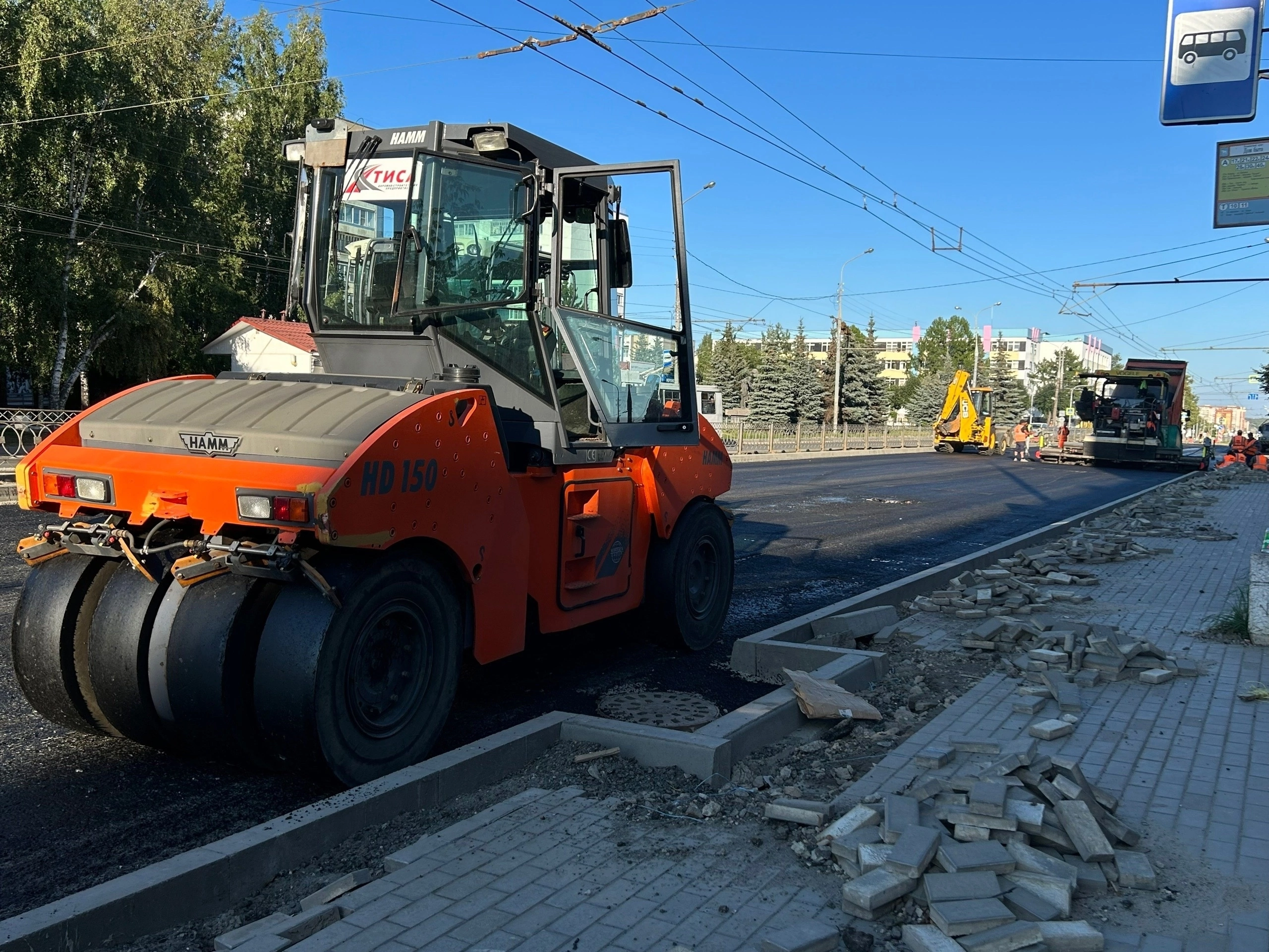 В Йошкар-Оле ремонтируют Водопроводную и Красноармейскую улицы