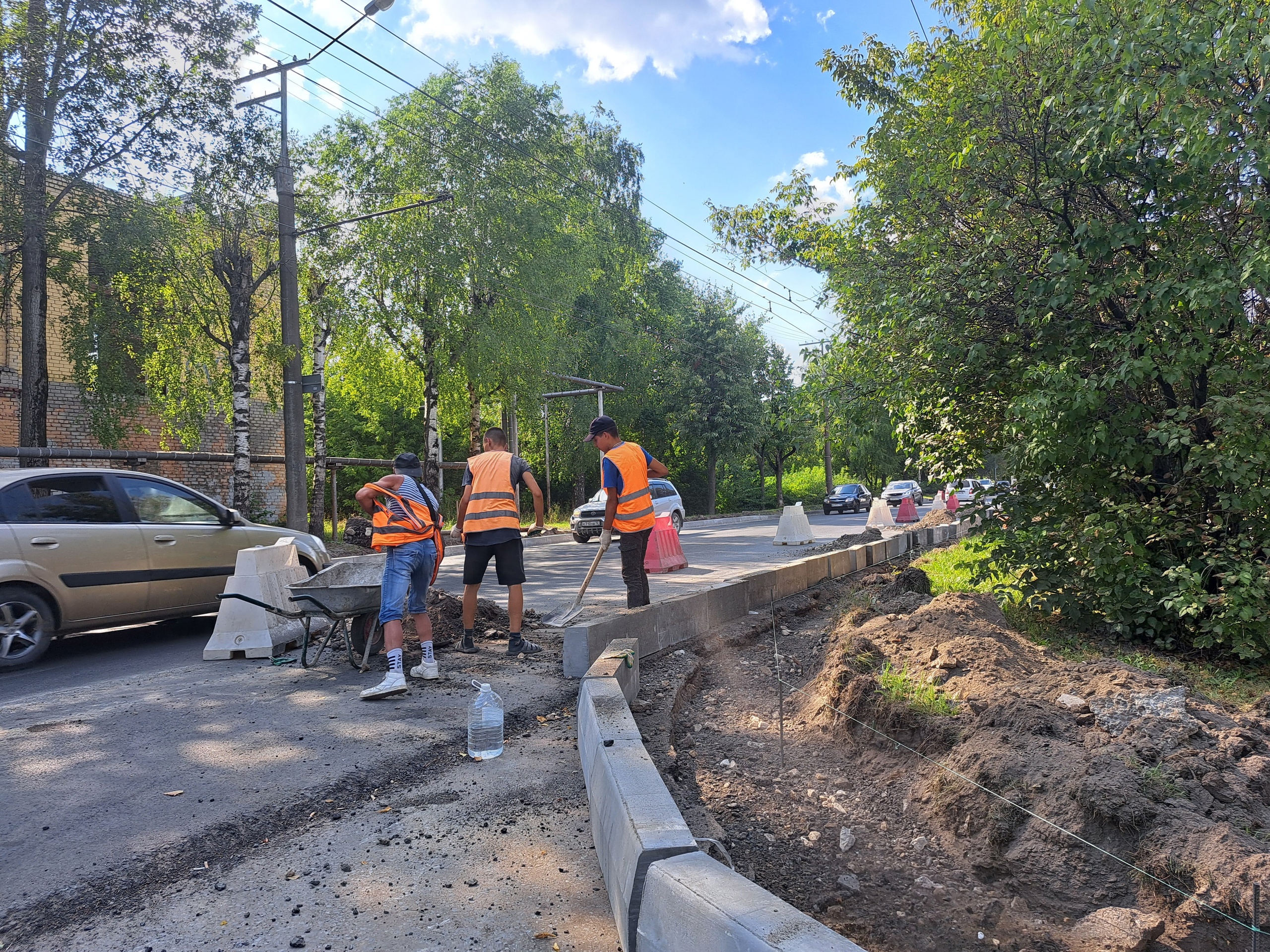 В Йошкар-Оле продолжается ремонт улицы Водопроводная